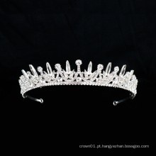 Acessórios de balé prata cristal strass coroa charme nupcial acessórios de balé tiara para mulheres